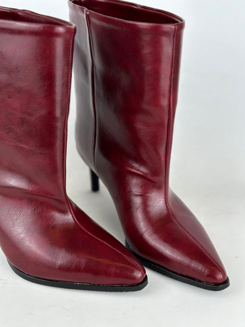 FLATY Bordo XL Geniş Kalıp BOOTIE